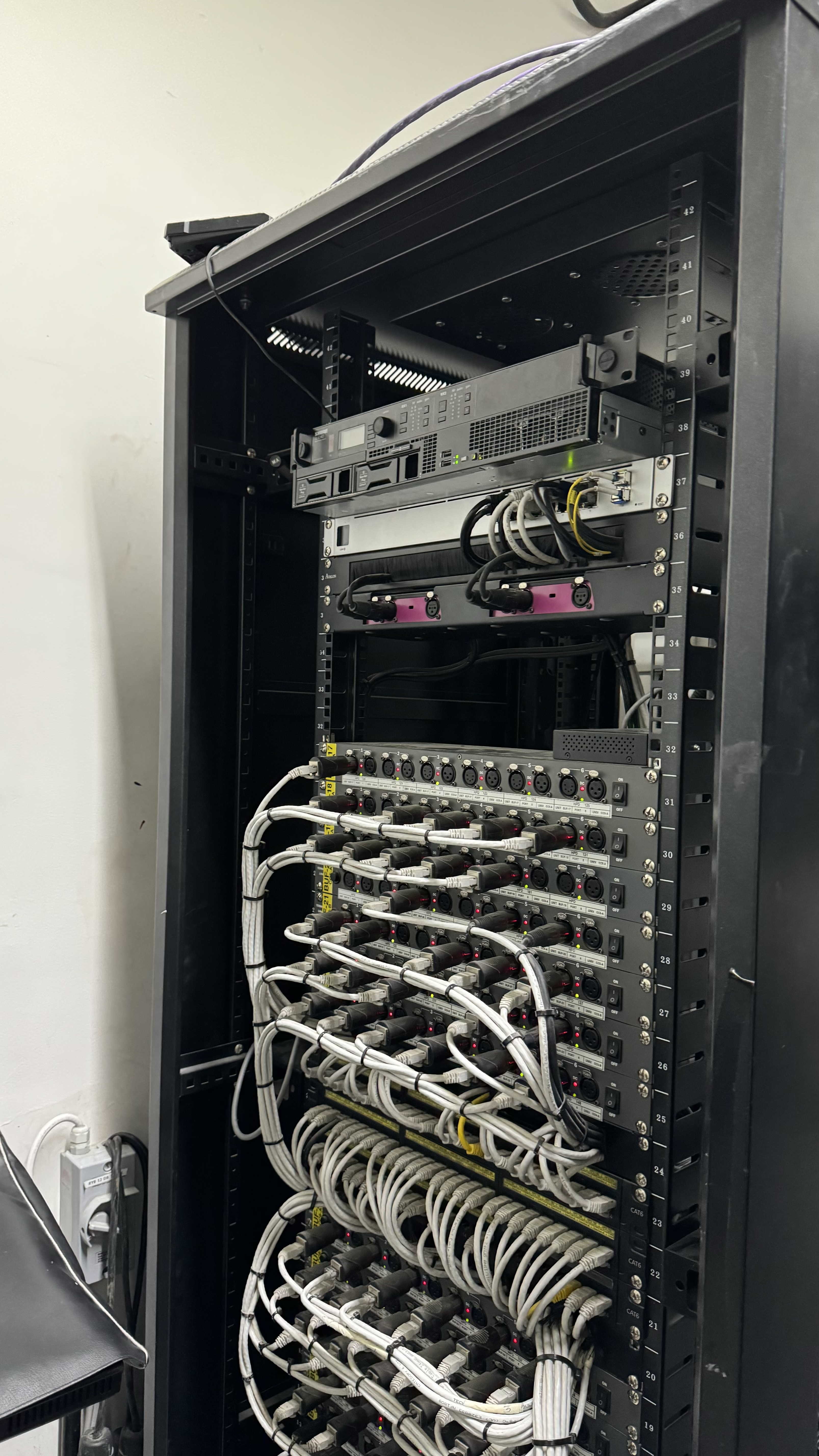 Pro AVL professional AV rack and structured cabling installation